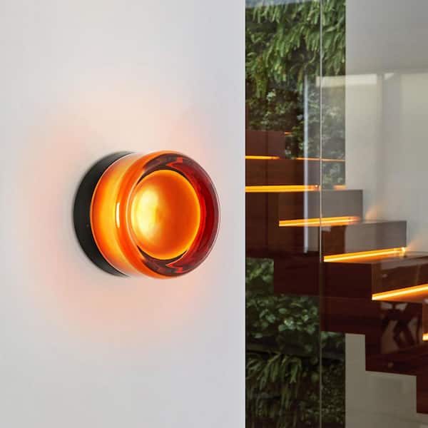 Eva 1-Light LED Orange Dimmable Mini Wall Sconce
