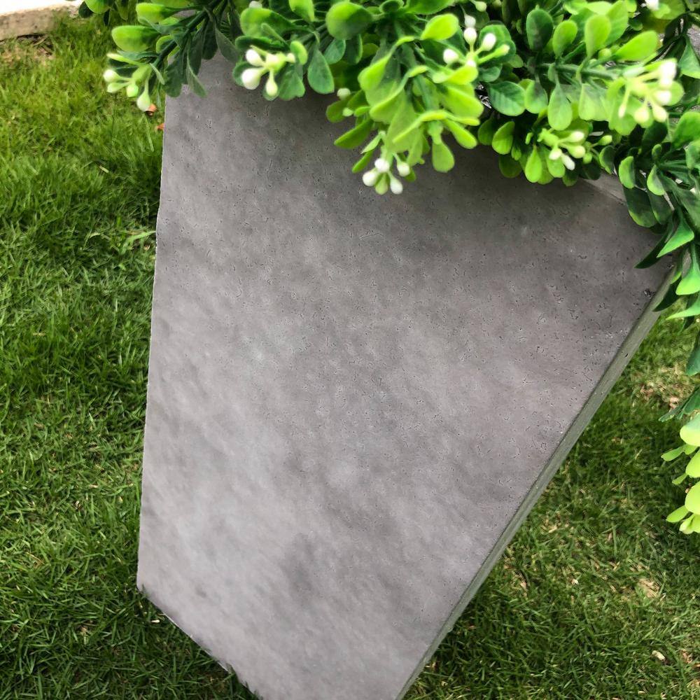 Tall Rectangular Natural Concrete Indoor/Outdoor Planter