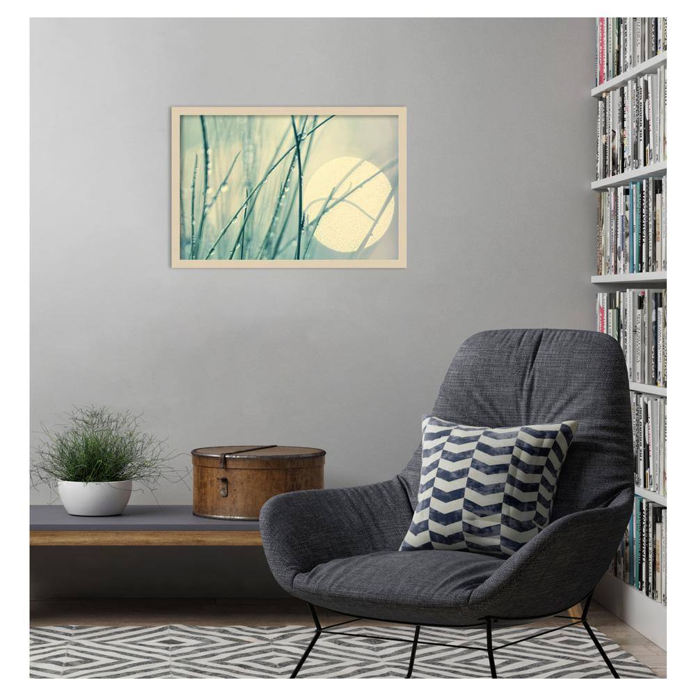 Morning Blues by Ingrid Beddoes Framed Graphic Art Print in Natural Wood