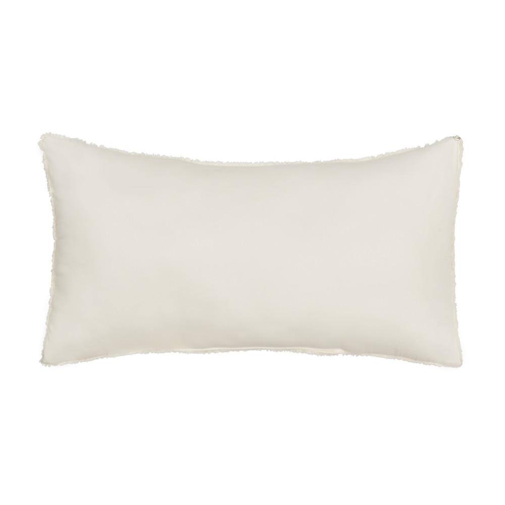 Lilith Cream Rectangular Polyester Boudoir Decorative Throw Pillow
