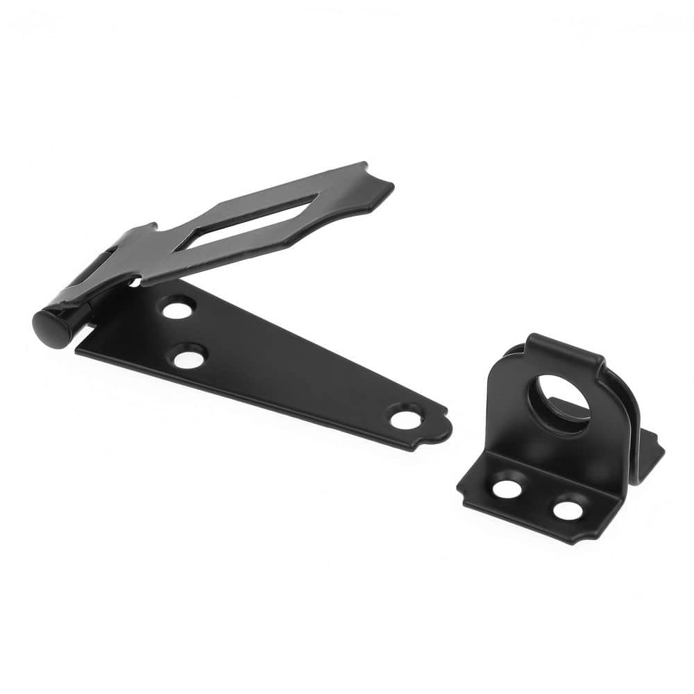 Door and Gate, Safety Hasp Hinge Latch with Fixed Staple 3 inch with Screws, Matte Black (Single Pack) price history on PriceWatchPro