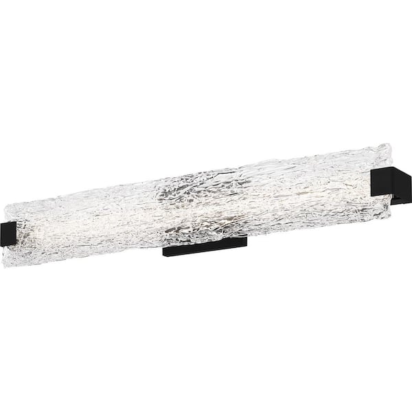 Quoizel Winter 32 in. 1-Light Matte Black LED Vanity Light