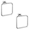 ATKING Bath Wall Mounted Towel Ring Hand Towel Holder in Spot Resist Chrome (2-Pack) ABK-39908-2PC