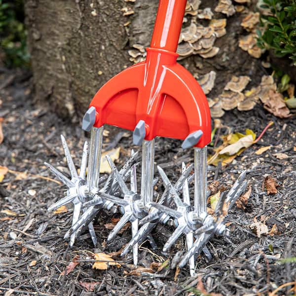 Garden Weasel 54.5 in. Long-Handled Rotary Hand Cultivator 90206-H