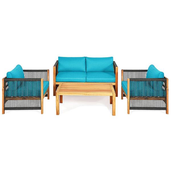 outdoor turquoise cushions