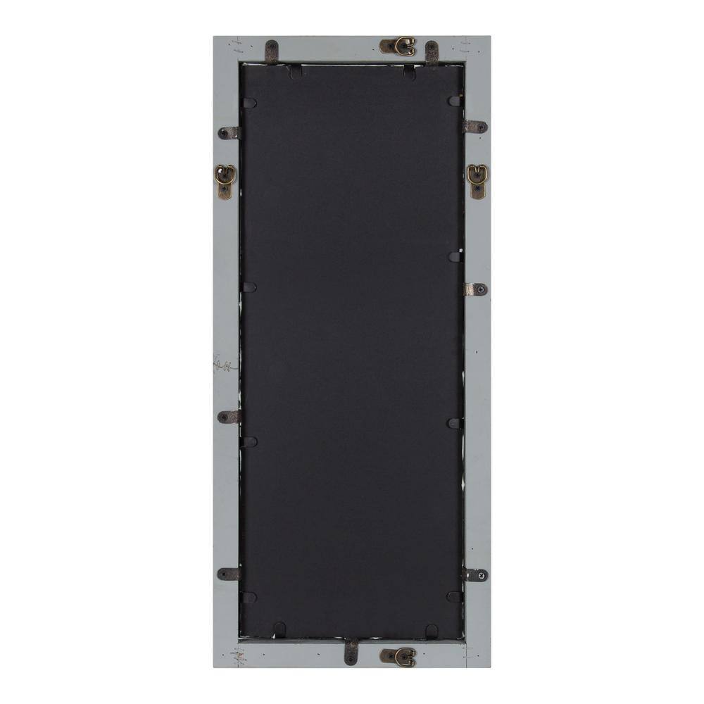 Bakersfield Gray Wood Framed Farmhouse Wall Mirror