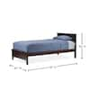 Baxton Studio Schiuma Dark Brown Twin Platform Bed 28862 6105 HD