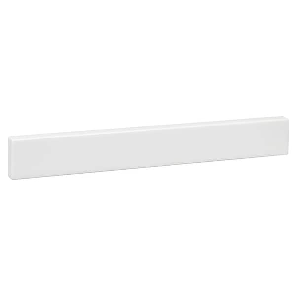 Unbranded 18.5 in. W Cultured Marble Vanity Backsplash in White