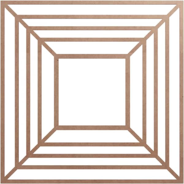 Ekena Millwork 0.375 in. x 30 in. x 30 in. Wood Medallion Moulding