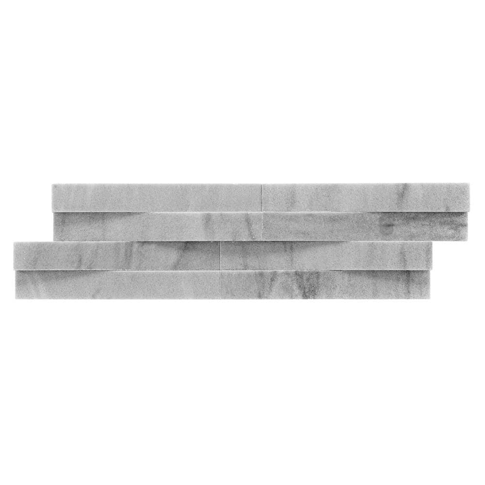 Lunar Gray 6x22 Honed Marble Wall Tile