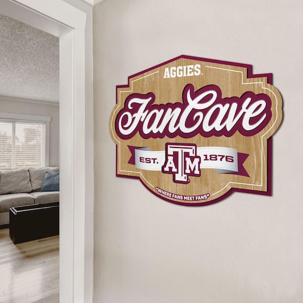 Texas A&M Aggie Fans Live Here Wall Sign