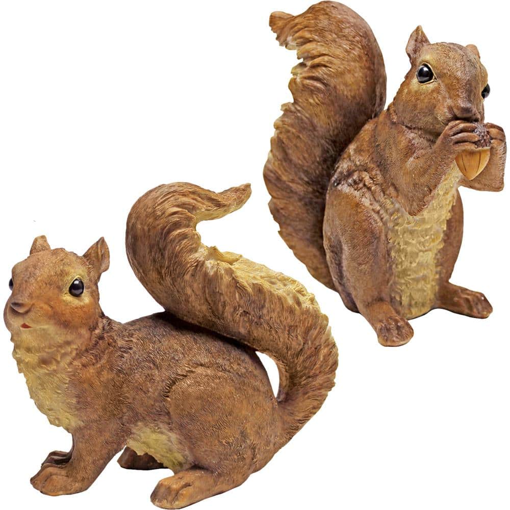 Design Toscano Woodland Squirrels Scamper and Chomper Statue Set (2-Piece)  QM918873