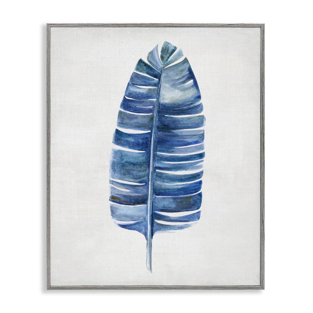 Single Fan Plant Sprig by Hannah Dawson Gray Framed Nature Giclee Art Print 30 in. x 24 in. price history on PriceWatchPro