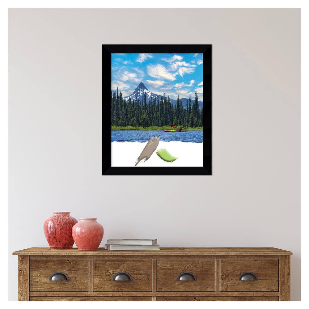 Black Matte Wood Rectangle Wall Picture Frame 24.625" x 20.625"