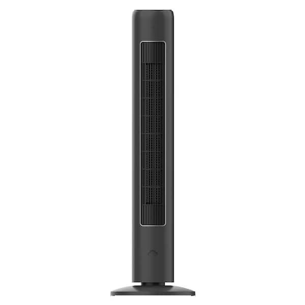 42 in. 3-Speeds Tower Fan in Gray with Wi-Fi, 3-Modes, 60° Oscillation, 7-Hours Timer, Aromatherapy Box, Negative Ion