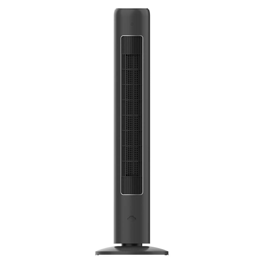 Midea 42 in. 3-Speeds Tower Fan in Gray with Wi-Fi, Sleep Mode, 60