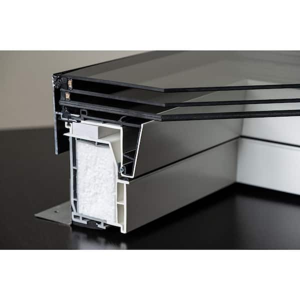 Fakro PDS 21 in. x 26-7/8 in. Solar Powered Venting Deck-Mounted