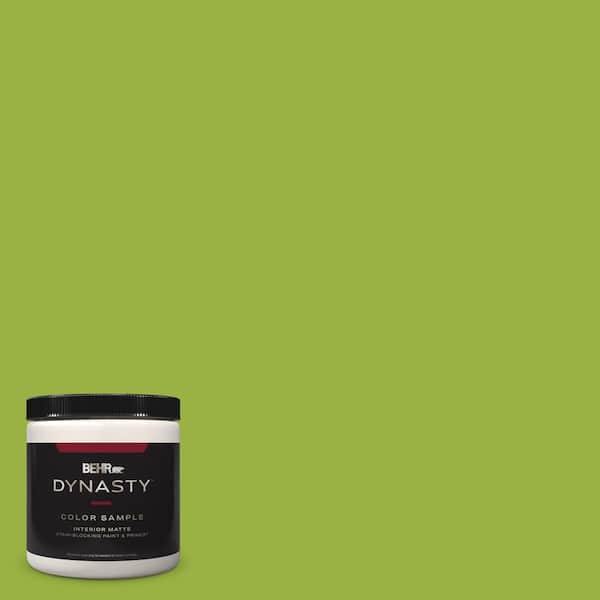 BEHR DYNASTY 8 oz. #410B-7 Bamboo Leaf Matte Stain-Blocking Interior/Exterior Paint & Primer Sample