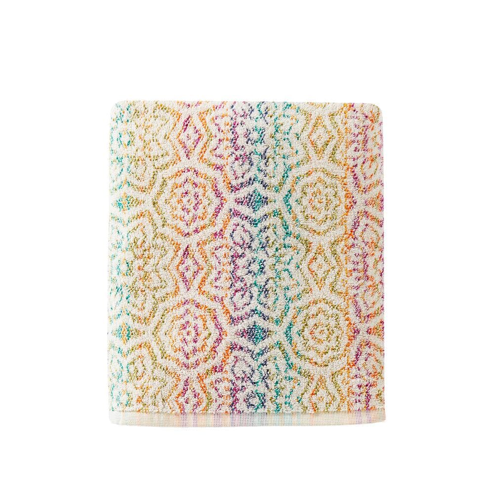 Multicolored Solid Cotton Single Bath Towel