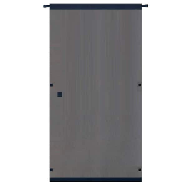 Snavely Forest 38 in. x 80 in. Black Easy to Install Instant Screen Door with Hardware Included