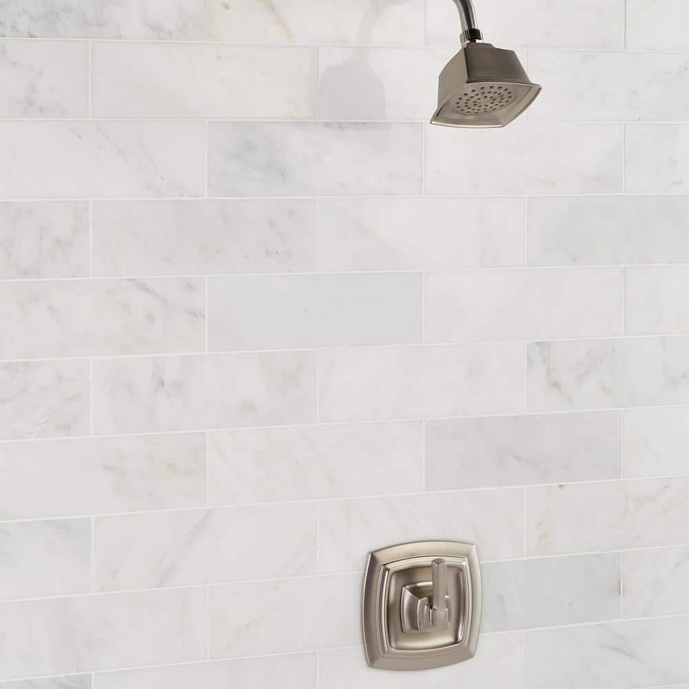 Eastern Asian Statuary White Marble Subway Tile
