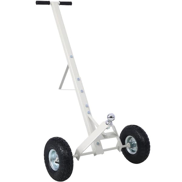 Runesay 600 lbs. Maximum Capacity Steel Trailer Dolly with Pneumatic Tires in Gray General Use Dollies