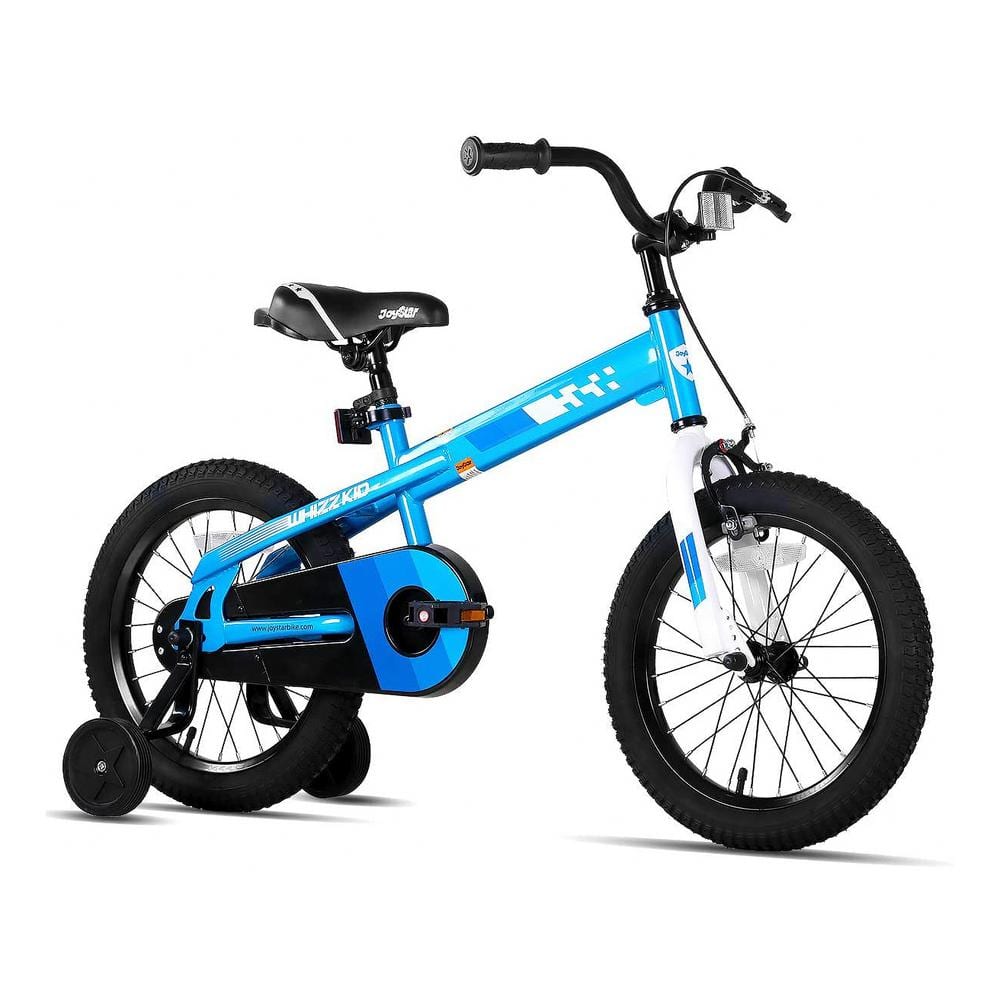 JOYSTAR Whizz Kids Bike for Boys & Girls Ages 4-7 w/ Training Wheels, 16, Blue