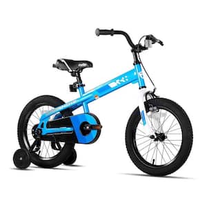 Whizz Kids Bike for Boys and Girls Ages 4-7 with Training Wheels, 16 in., Blue