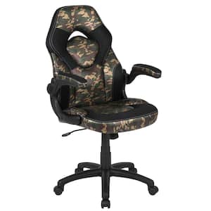 Camouflage LeatherSoft Upholstery Racing Game Chair