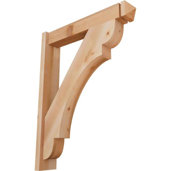 Ekena Millwork 6 in. x 36 in. x 28 in. Western Red Cedar Olympic Arts and Crafts Smooth Outlooker