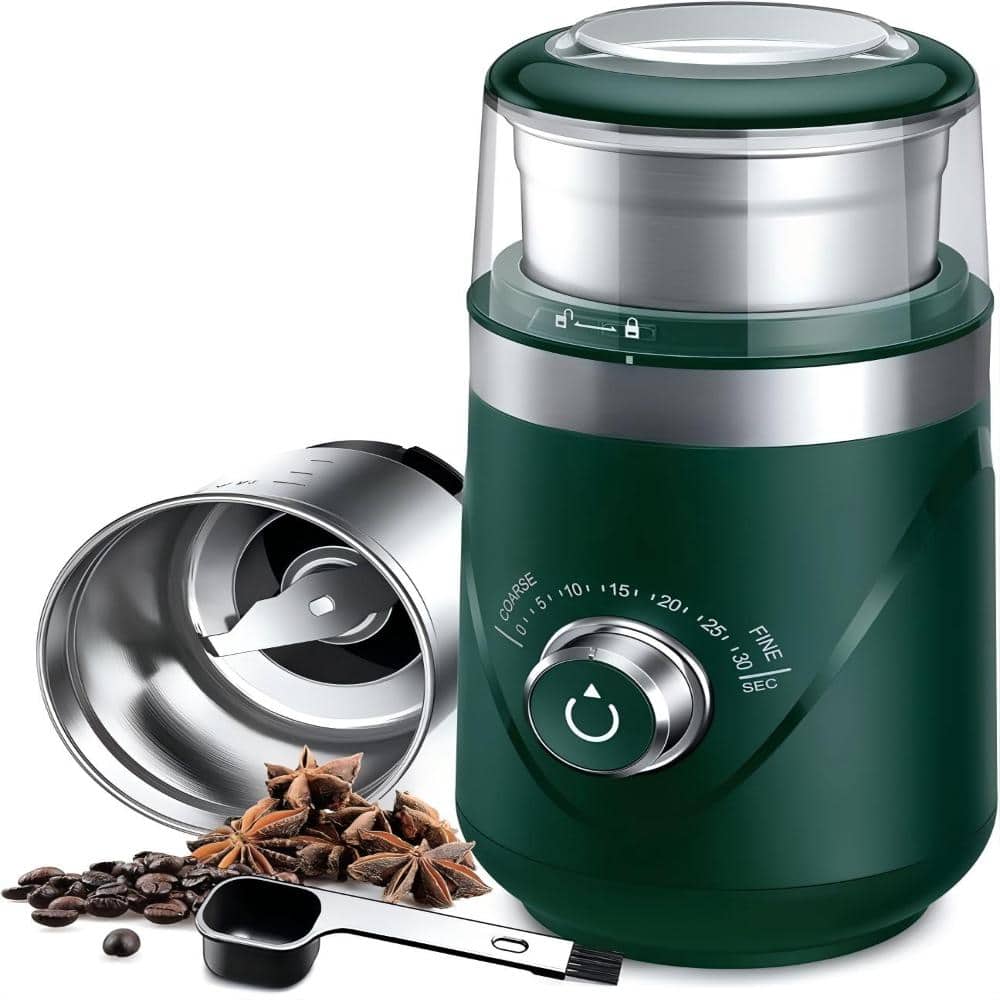 Electric Super Silent Blade Coffee Grinder, for Coffee Beans, Spices & Herbs, Green price history on PriceWatchPro