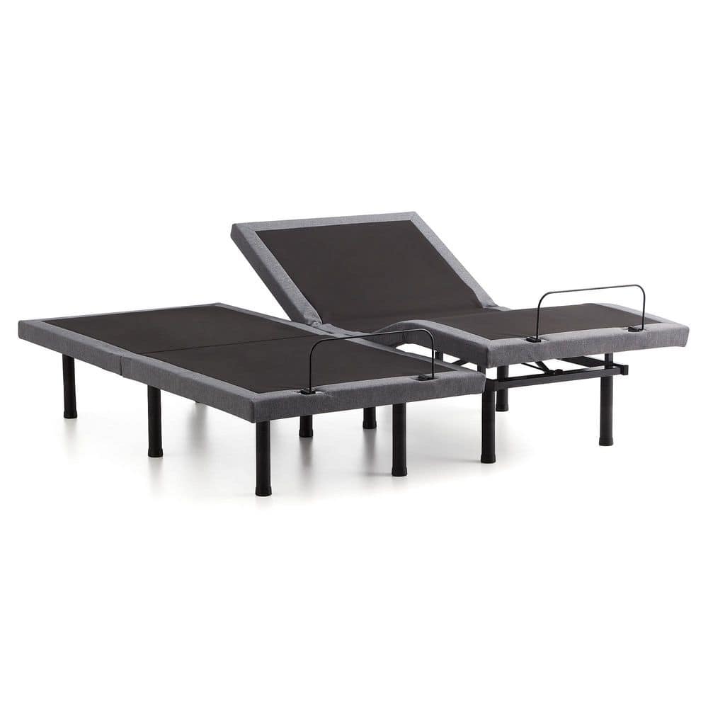 Black Twin XL Adjustable Bed Frame Base with Wireless Remote and Smart App - thumbnail 9
