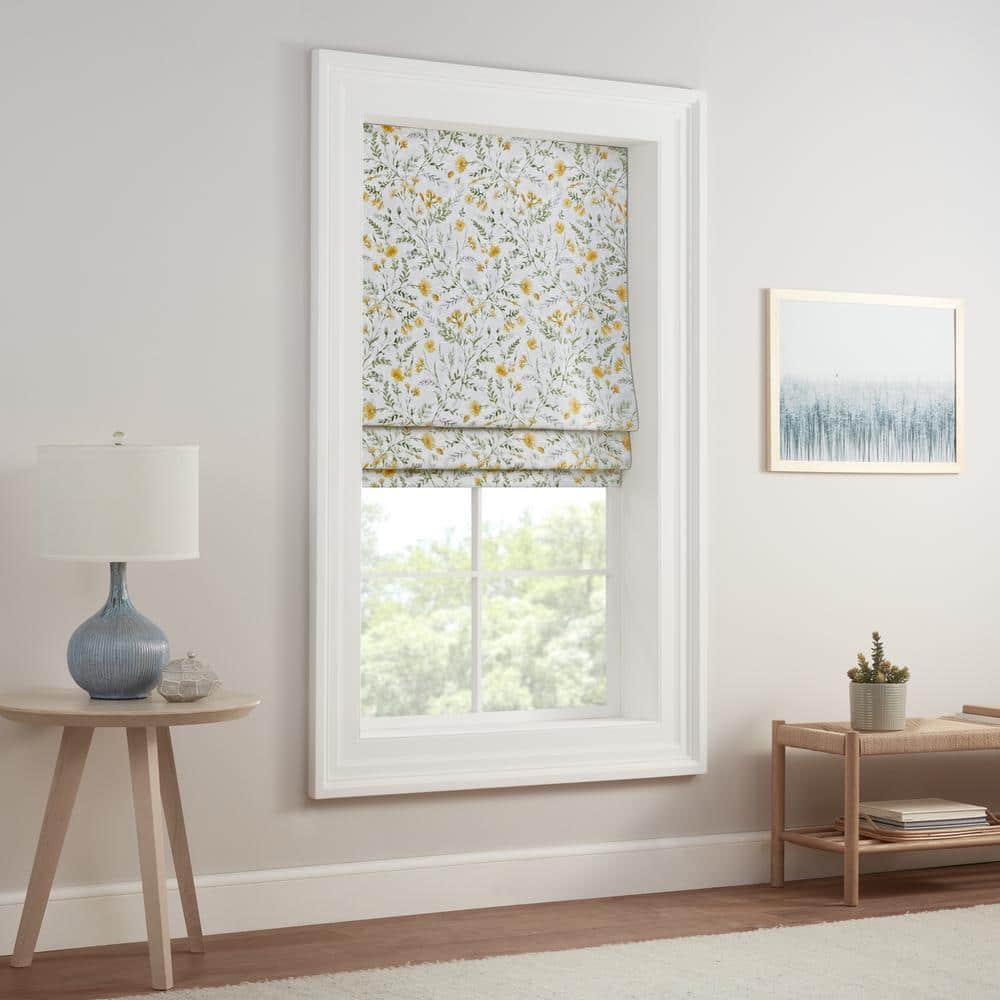 Aloe Botanical Cordless Blackout Roman Shade 64" x 27"