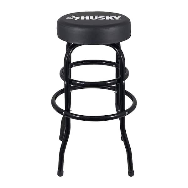 Husky 29 in. Shop Stool with 360° Swivel Seat