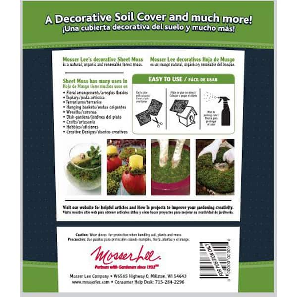 Mosser Lee 325 sq. in. Sheet Moss Soil Cover ML0460 8 - The Home Depot