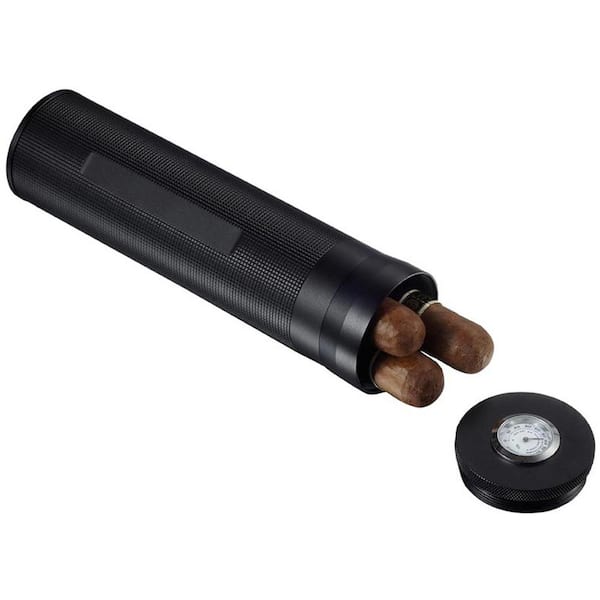 Visol Black Matte Travel Humidor