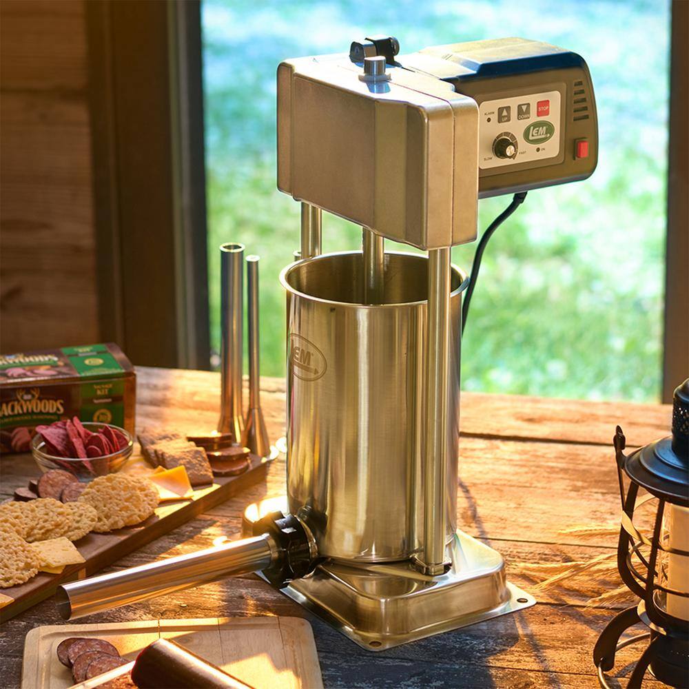 BigBite 10 lb Stainless Steel Motorized Sausage Stuffer