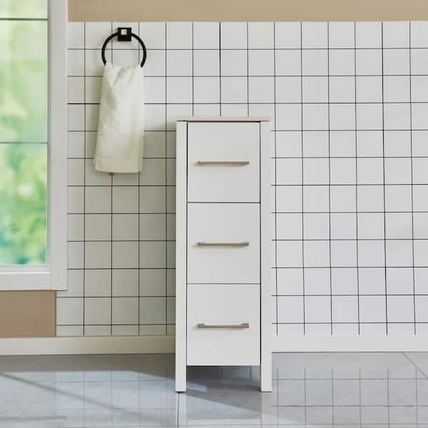 30 in. W x 21.6 in. D x 33.5 in. H Bath Vanity Cabinet Only in White 30 in. W x 21.6 in. D x 33.5 in. H Bath Vanity Cabinet Only in White