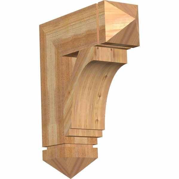 Ekena Millwork 6 in. x 24 in. x 20 in. Western Red Cedar Imperial Arts and Crafts Rough Sawn
