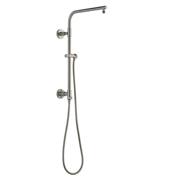 Delta Emerge Round Contemporary 18 in. Column Shower Bar in Lumicoat Stainless