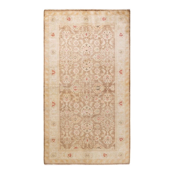 Solo Rugs Mogul One-of-a-Kind Traditional Brown 4 ft. 4 in. x 7 ft. 7 in. Oriental Area Rug