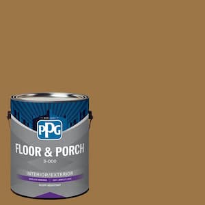 1 gal. PPG1090-7 Sugar Maple Satin Interior/Exterior Floor and Porch Paint