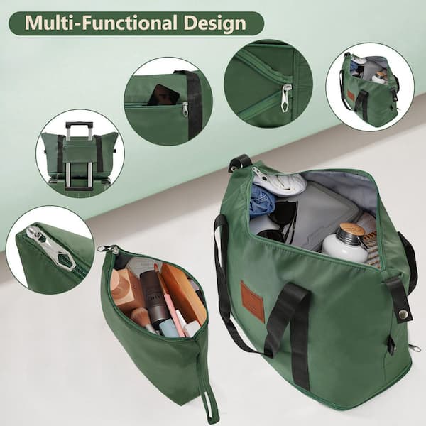 FREIGHT BAGGAGE バックパック ロールトップ 深緑×緑 Merax 6 Bags 6-Piece Green Expandable ABS Hardshell Spinner 16,20