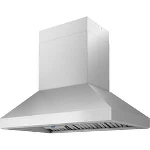 Titan 48 in. 750 CFM Island Mount with LED Light Range Hood in Stainless Steel