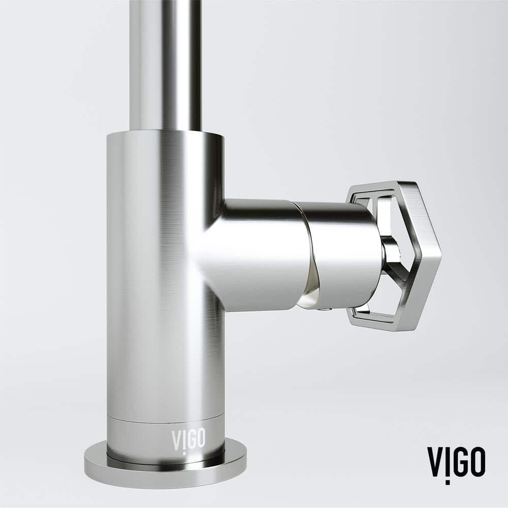Ruxton Brushed Nickel Single-Handle Low-Arc Bathroom Faucet
