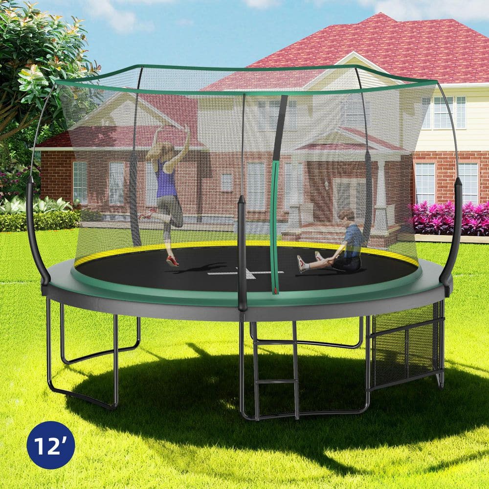 ToolCat 12 ft. Springfree Trampoline-Quiet Bungee System, No Gap