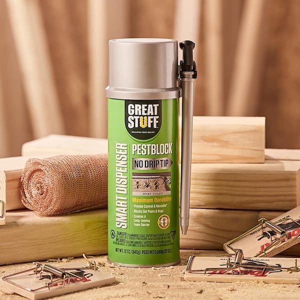 GREAT STUFF Smart Dispenser 12 oz. Pestblock Insulating Spray Foam Sealant  99112809 - The Home Depot