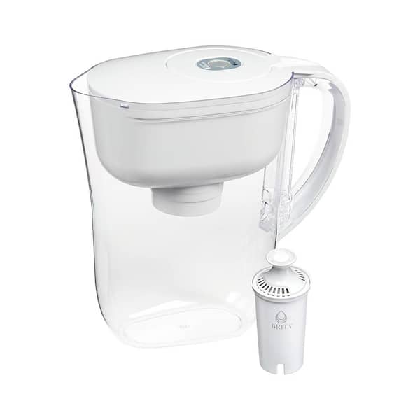 Adrinfly 0.37 Gal. Small White Plastic Water Dispenser Beverage Serveware with Smart Light Filter Change Indicator