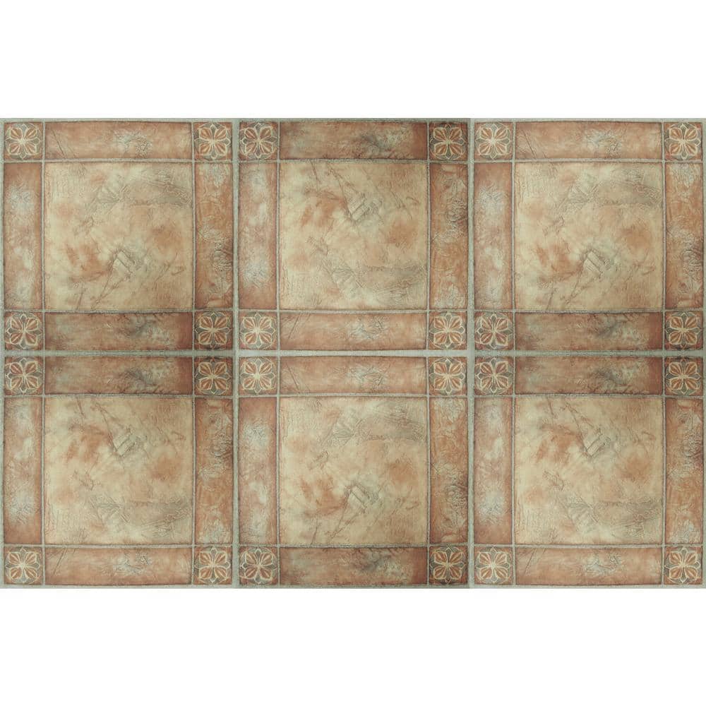 Sterling Spanish Rose 12" x 12" Self-Adhesive Vinyl Floor Tiles
