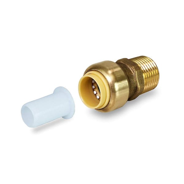 The Plumber's Choice 1/2 in. Push to Connect Push x Male Adapter, for PEX, Copper and CPVC Piping